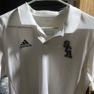SCA polo shirt sponsored by adidas